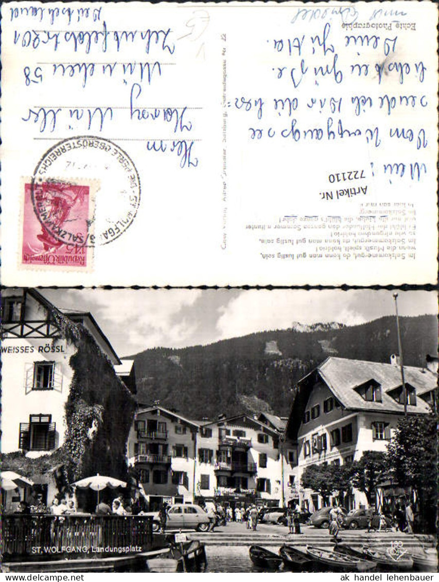 722110 Salzkammergut Gmunden St Wolfgang Landungsplatz Bez. Gmunden