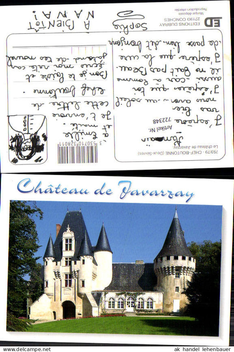 722348 Chef-Boutonne Le château de Javarzay Deux-Sèvres