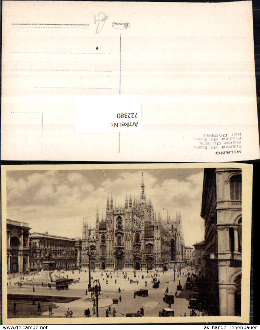 722380 MILANO Piazza del Duomo Gemeinde Mailand Bez. Mailand