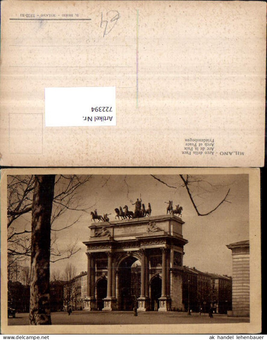 722394 Milano Friedensbogen Bez. Milano Mailand