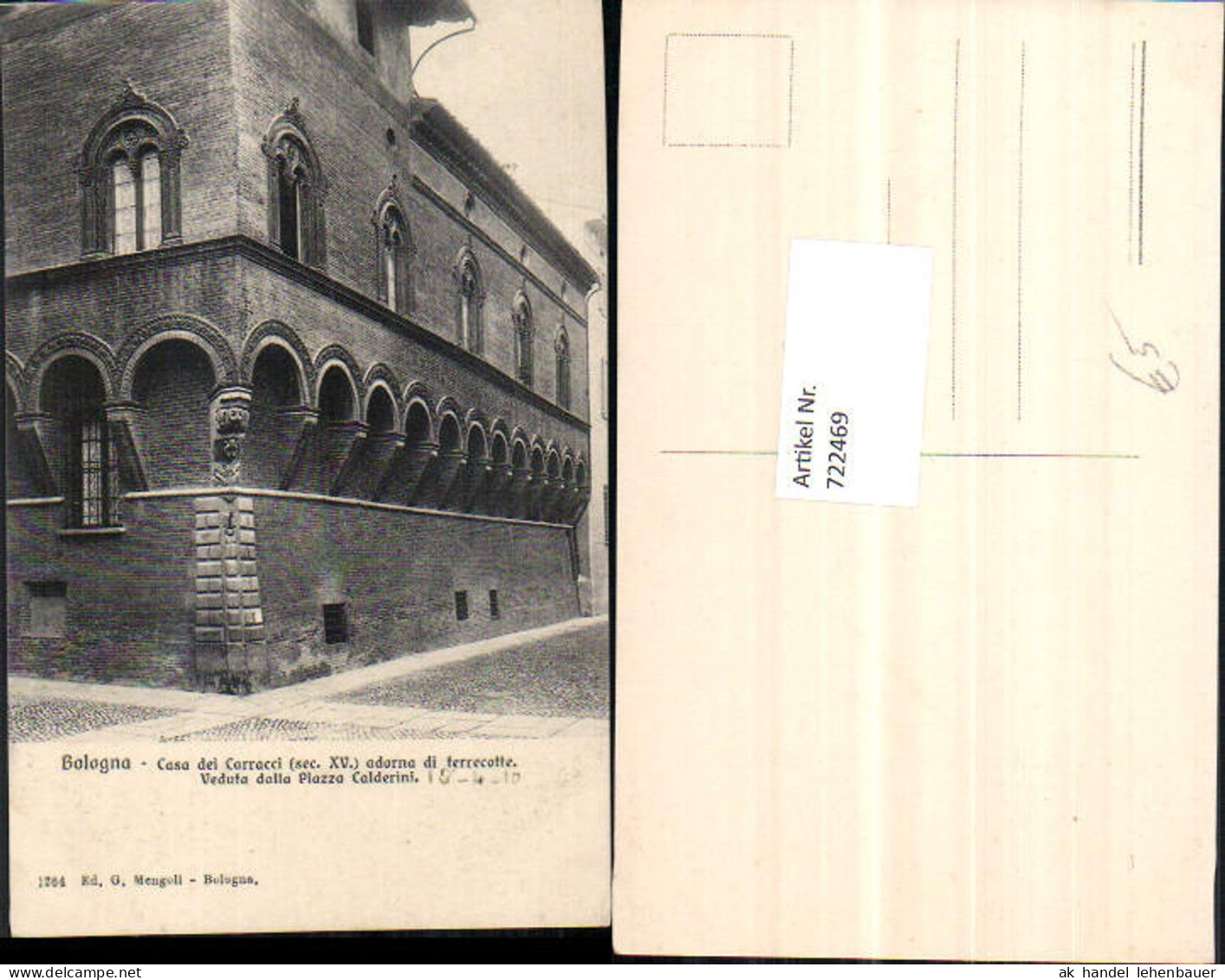 722469 Bologna Casa del Corracci Bologna