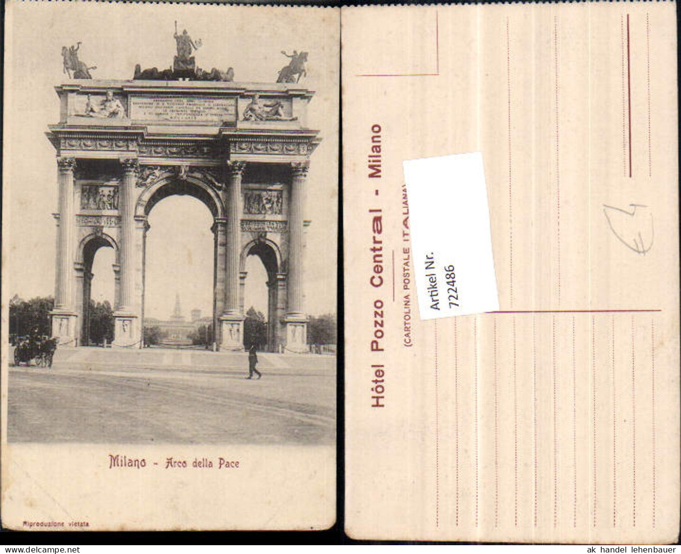 722486 Milano Arco della Pace Mailand Milano