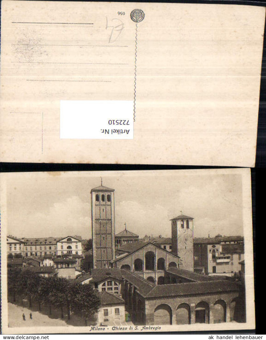 722510 Milano Chiesa S. Ambrogio Mailand Milano