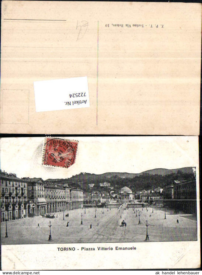 722524 Torino Piazza Vittorio Emanuele Torino Turin