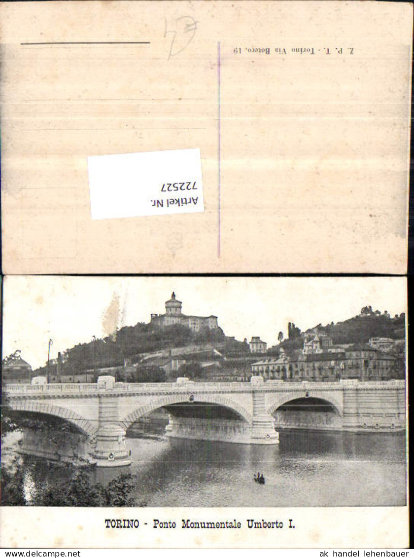 722527 Torino Ponte Monumentale Umberto I. Torino Turin