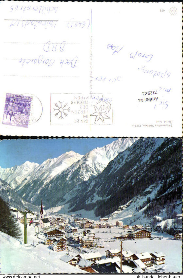 722941 Sölden Skiparadies Sölden Bez. Imst