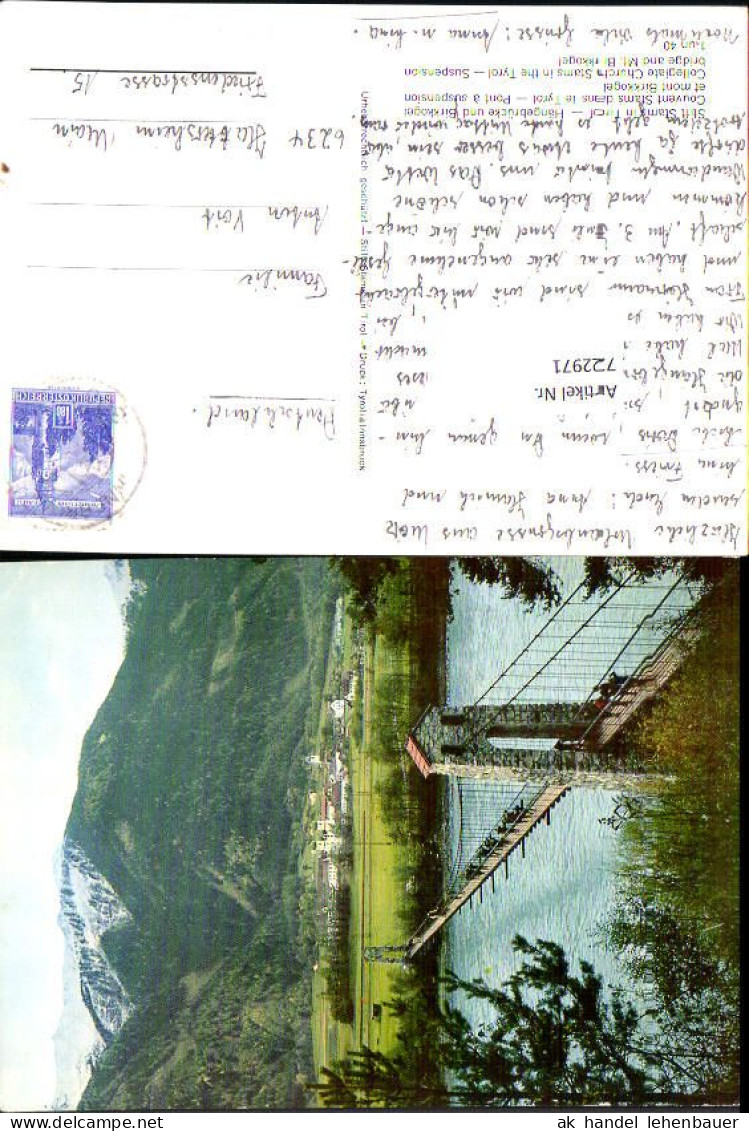 722971 Stams Hängebrücke Birkkogel Gemeinde Stams Bez. Imst