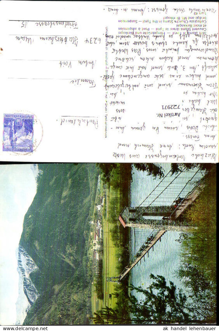 722971 Stams Hängebrücke Birkkogel Gemeinde Stams Bez. Imst