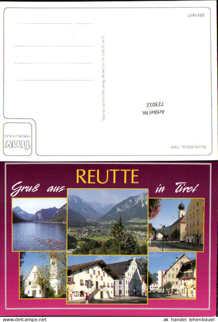 723012 Reutte Gruß aus Reutte Gemeinde Reutte Bez. Reutte Ischgl