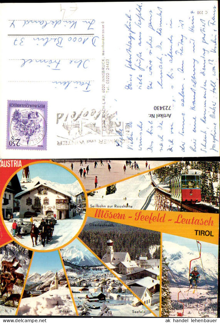 723430 Mösern Seefeld - Leutasch Rosshütte Seefeld Bez. Innsbruck-Land