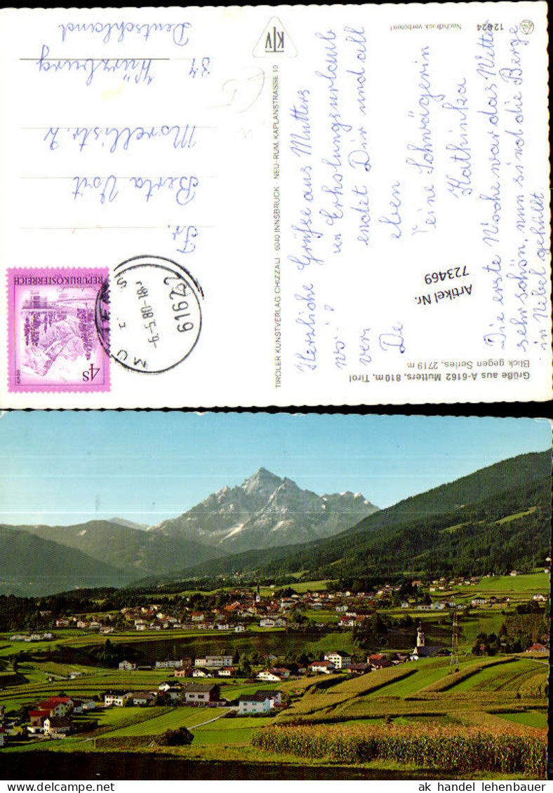 723469 Mutters Blick gegen Berge Gemeinde Mutters Bez. Innsbruck-Land