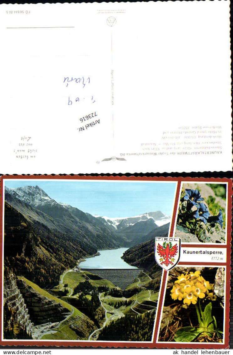 723616 Kaunertalkraftwerk Tiroler Wasserkraftwerke Gemeinde Kaunertal