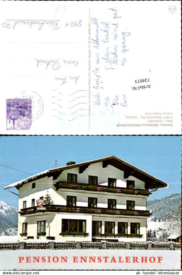 724073 Altenmarkt im Pongau Pension Gästehaus Ennstalerhof im Winter