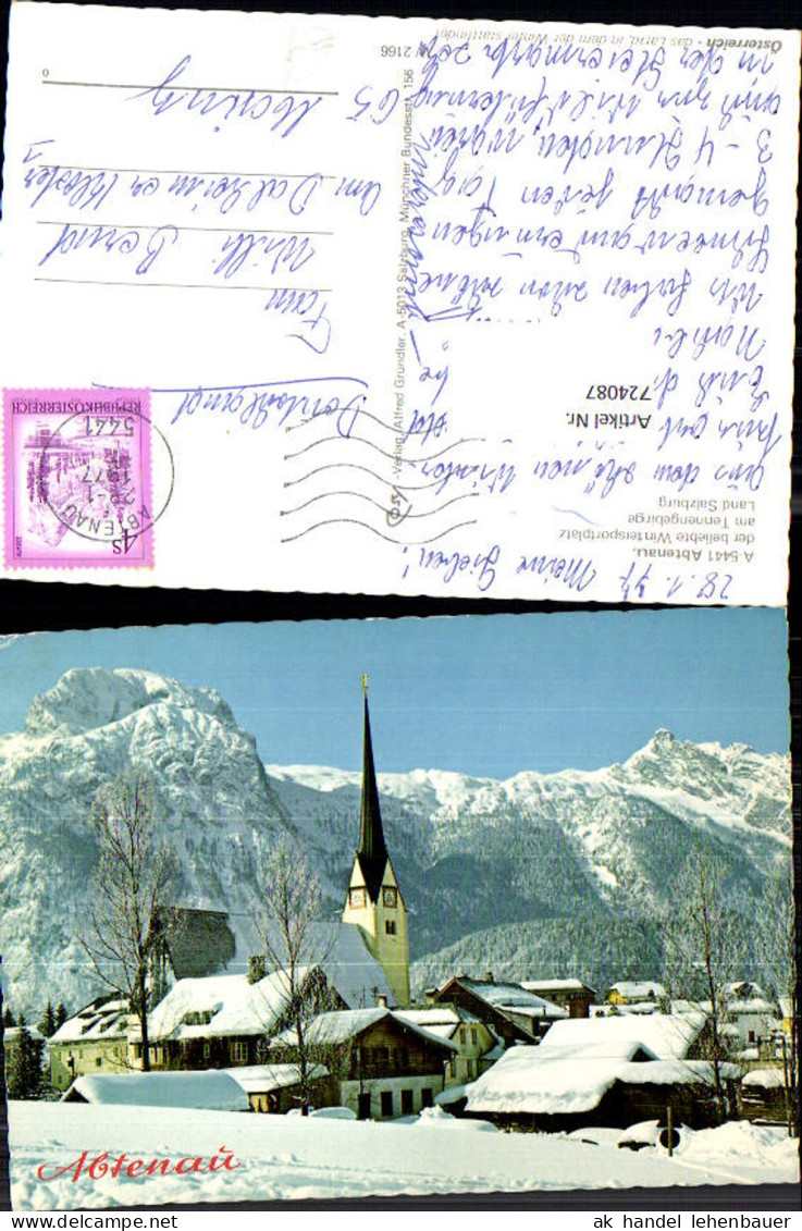 724087 Abtenau Wintersportplatz Abtenau Bez. Hallein