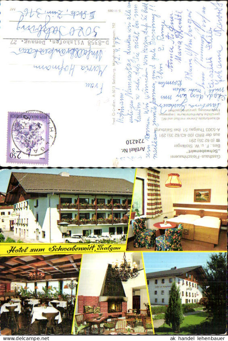 724210 Salzburg Thalgau Gasthaus Schwabenwirt Bez. Salzburg-Umgebung