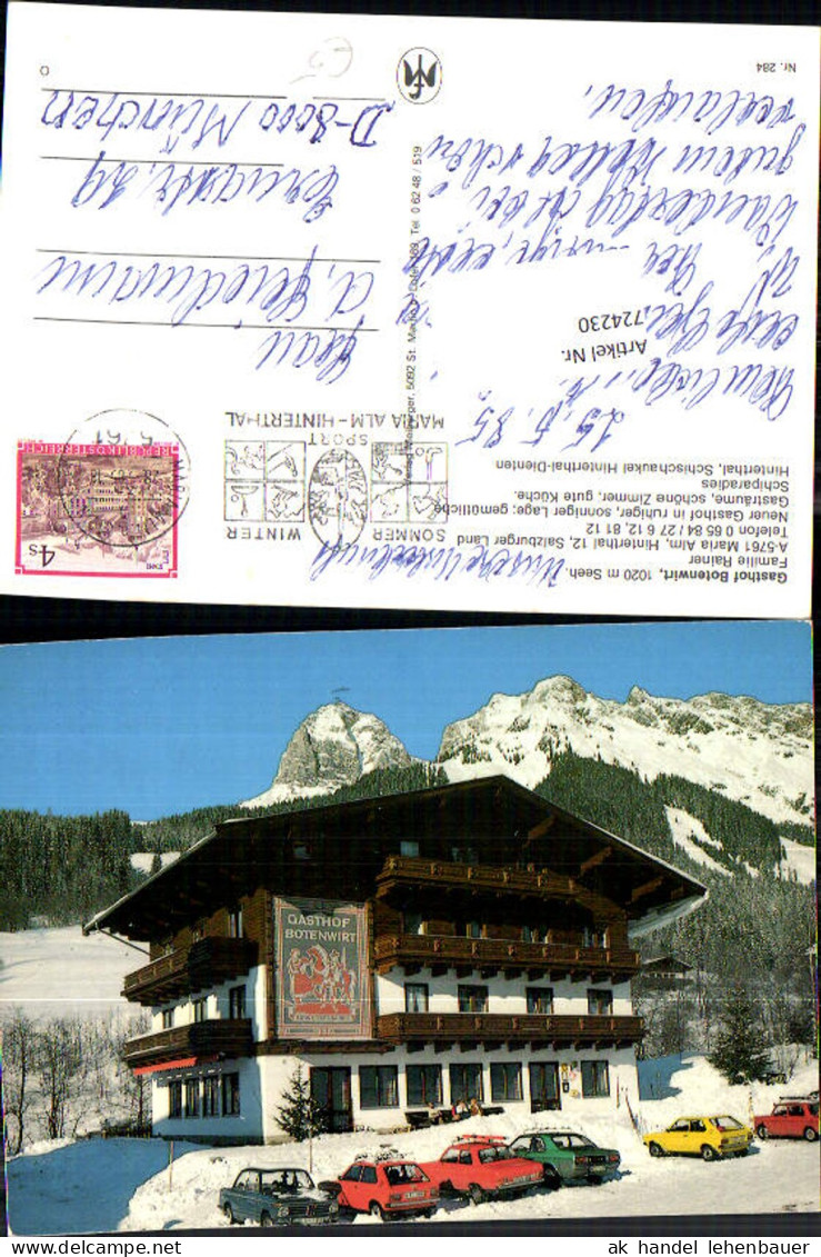 724230 Maria Alm Gasthof Botenwirt Maria Alm Bez. Zell am See