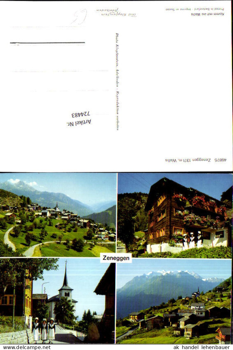 724483 Mehrbild AK Zeneggen Wallis