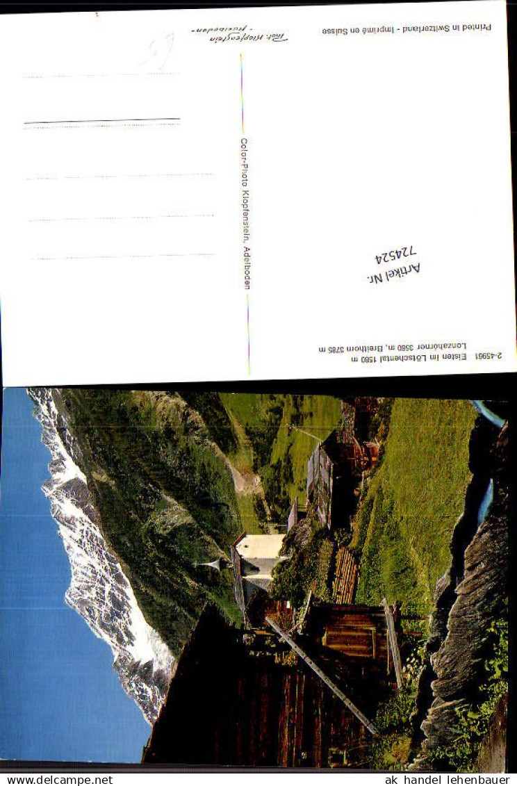 724524 Eisten im Lötschental Lonzahörner Breithorn