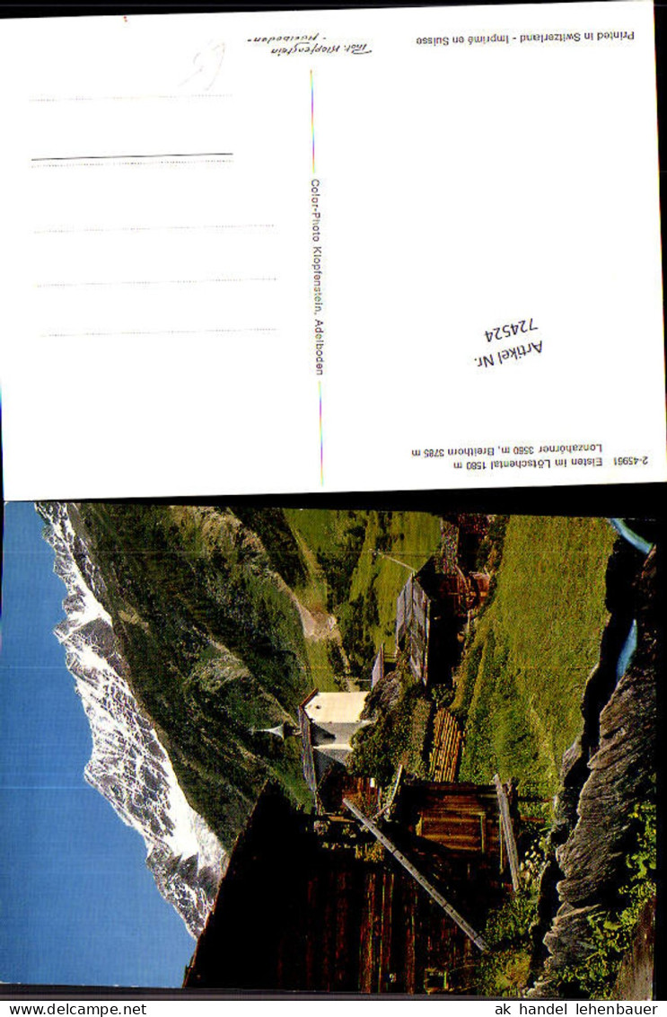 724524 Eisten im Lötschental Lonzahörner Breithorn