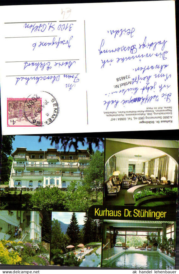 724658 Semmering Kurhaus Dr. Stühlinger Semmering Bezirk Neunkirchen