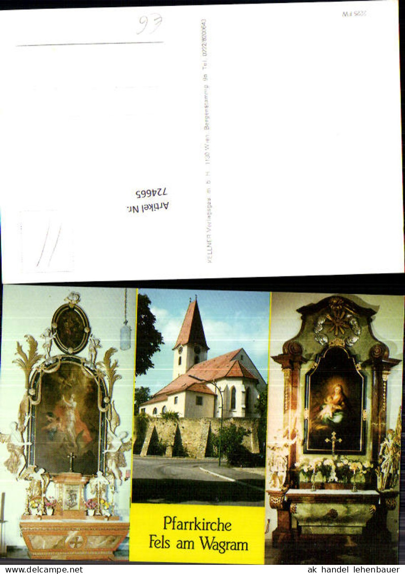 724665 Fels am Wagram Pfarrkirche Marktgemeinde Fels am Wagram Bez. Tulln