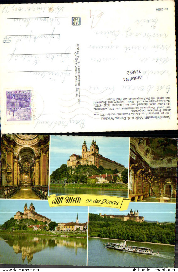 724692 Melk Benediktinerstift Gemeinde Melk LK Melk