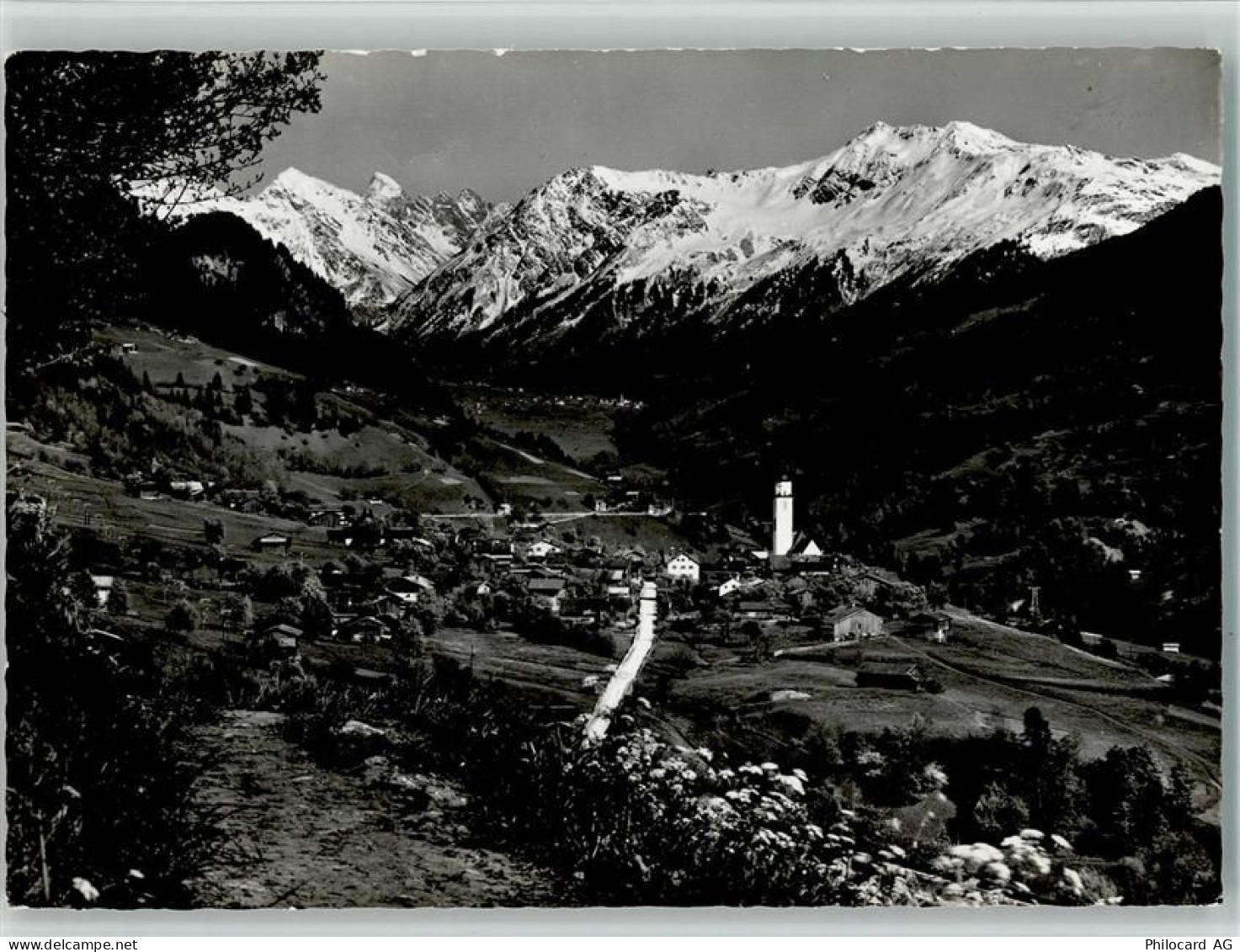 7247 Saas im Prättigau - Blick gegen Klosters und die Silvrettagruppe - 10163055
