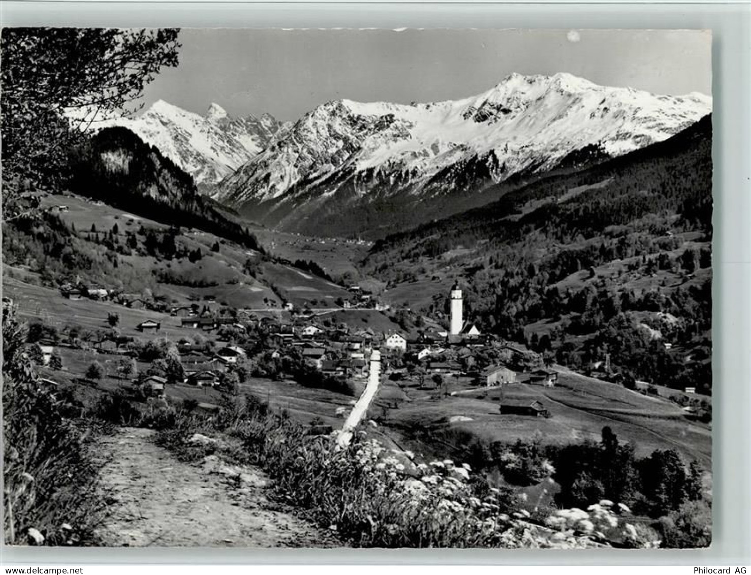 7247 Saas im Prättigau - Blick gegen Klosters und die Silvrettagruppe - 11088455