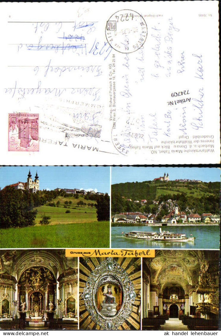 724709 Marbach a. d. Donau Blick auf Maria Taferl Marbach an der Donau Bez. Melk