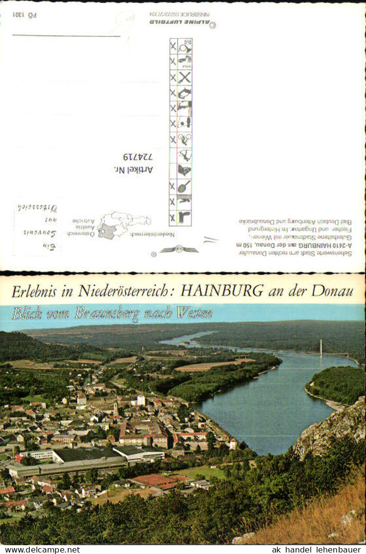 724719 Hainburg vom Braunsberg Bez. Bruck an der Leitha