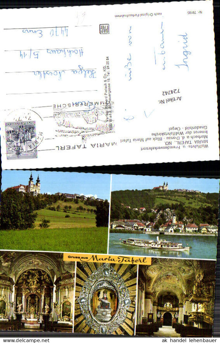 724742 Maria Taferl Blick auf Maria Taferl Marbach an der Donau Bez. Melk
