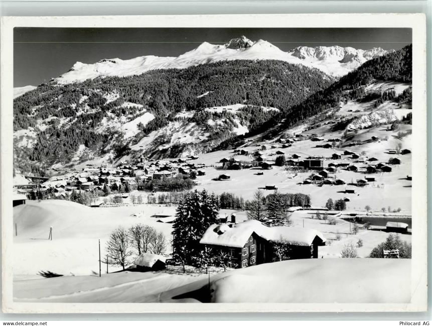 7250 Klosters - Klosters mit Pension Villa Daheim Winteraufnahme - 10157083