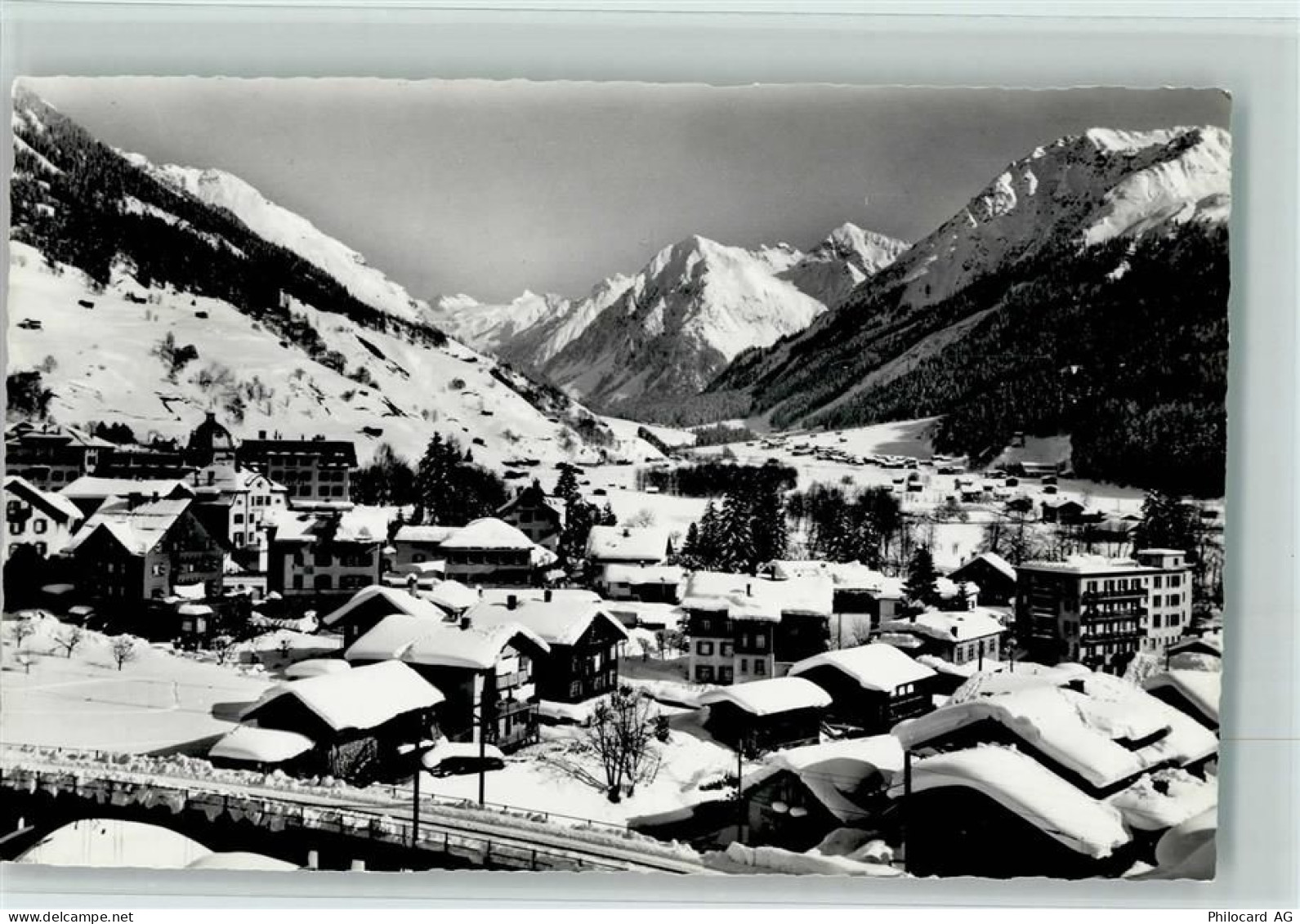 7250 Klosters - Klosters mit Silvrettagruppe Winteraufnahme - 10157433