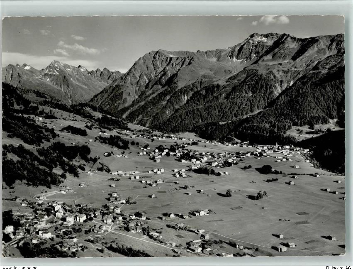 7250 Klosters - Klosters und Klosters-Dorf gegen Silvretta und Gatschief... - 10157147