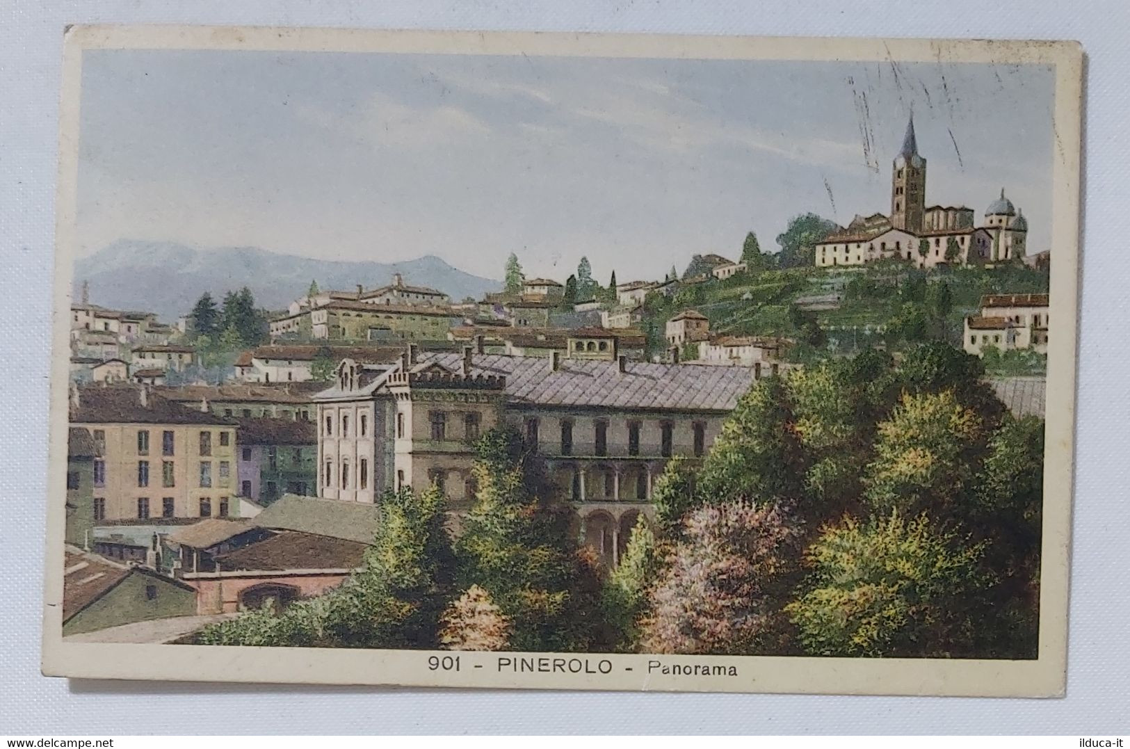 72555 Cartolina - Torino - Pinerolo - panorama - vg 1935