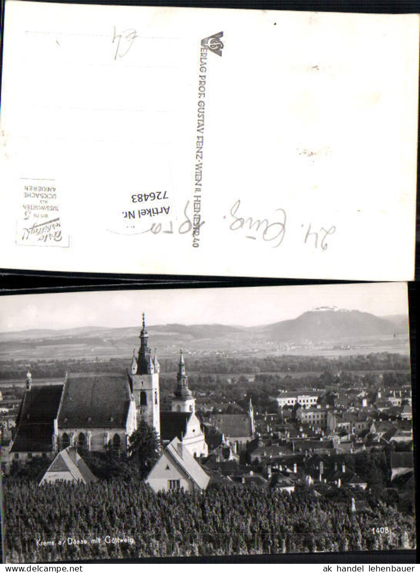 726483 Krems a Donau mit Göttweig Krems an der Donau Bez. Krems