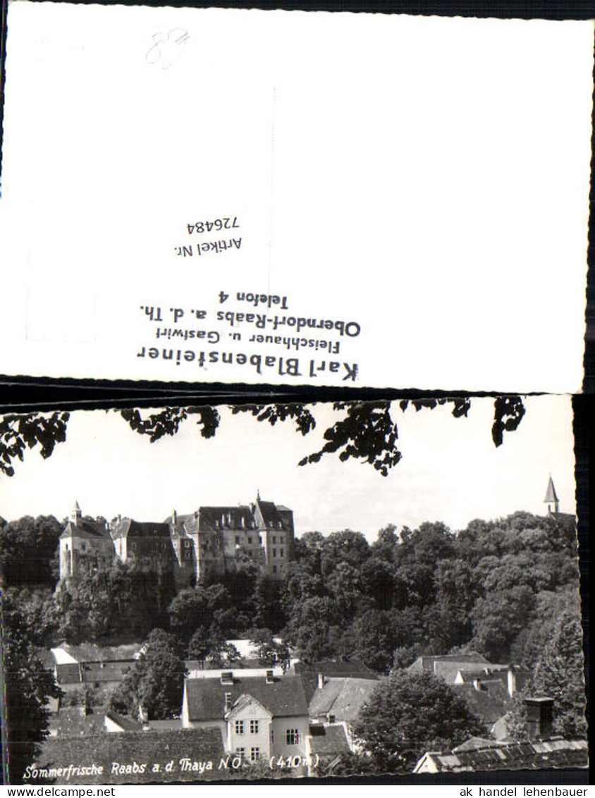 726484 Raabs an der Thaya Schloss Bezirk Waidhofen an der Thaya