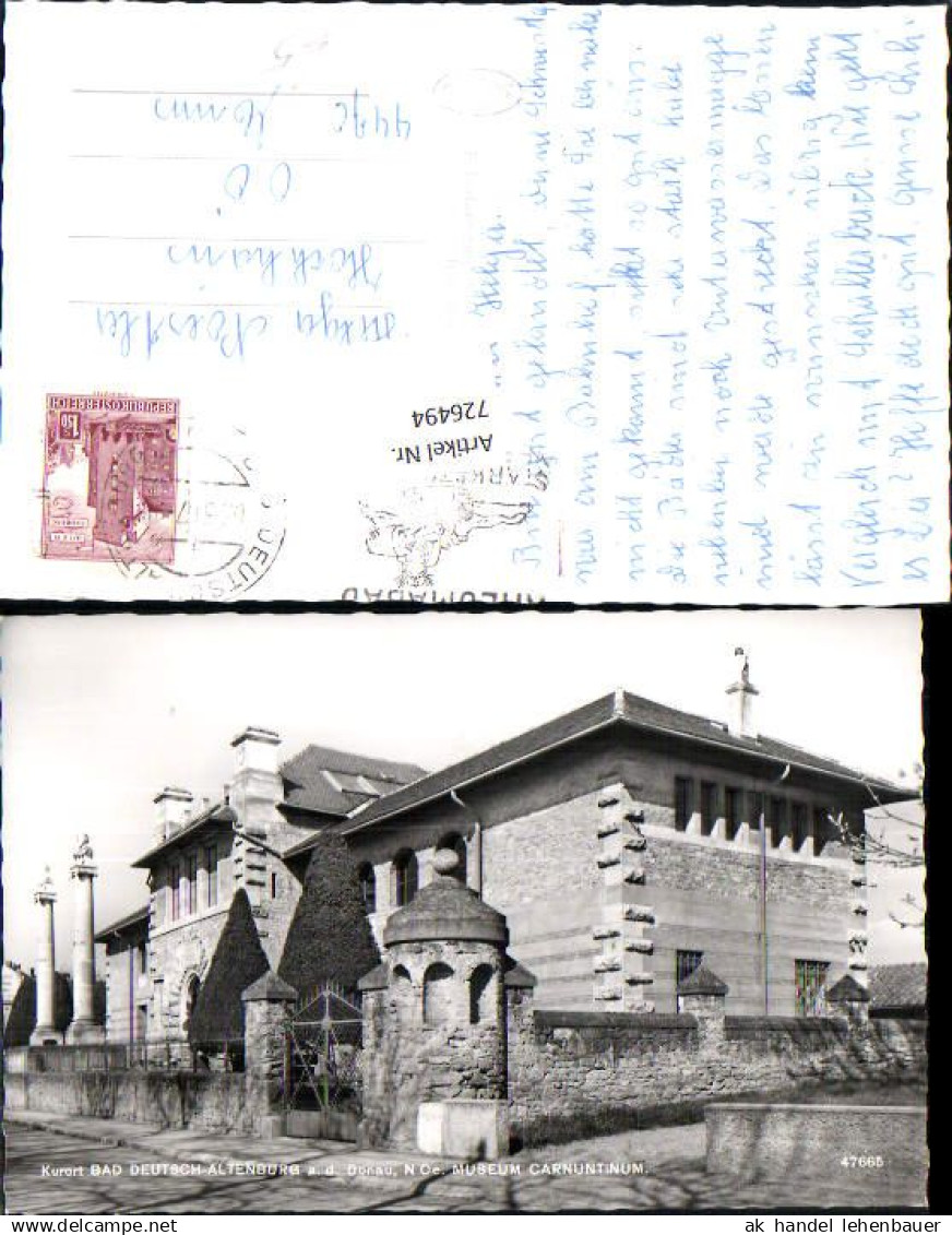 726494 Bad Deutsch-Altenburg Museum Carnuntinum Bad Deutsch-Altenburg Bez. Bruck an der Leitha