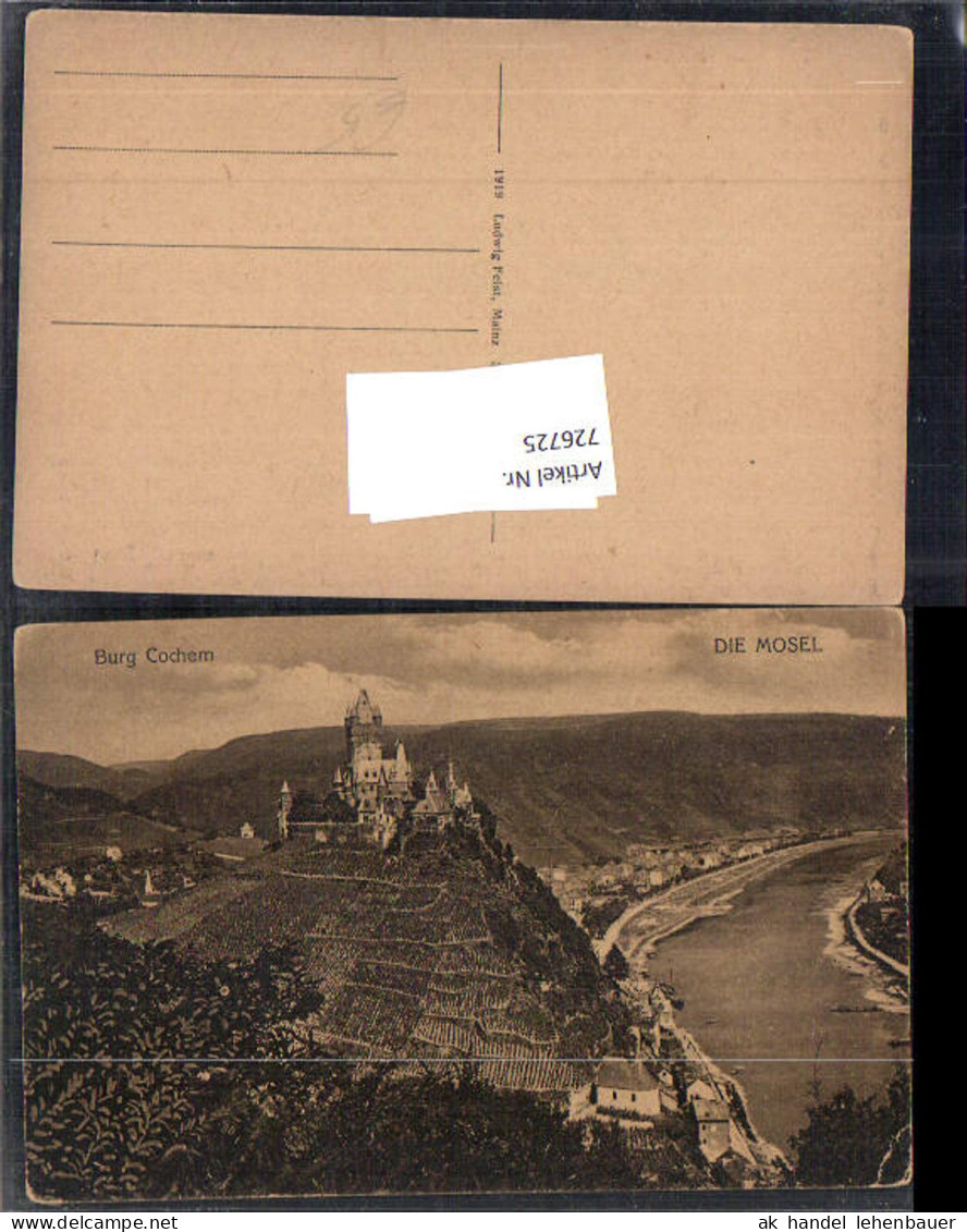 726725 Cochem Burg Cochem an der Mosel LK Cochem-Zell
