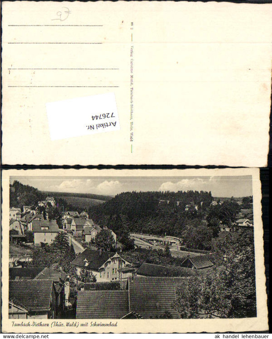 726744 Tambach-Dietharz Schwimmbad Tambach-Dietharz LK Gotha