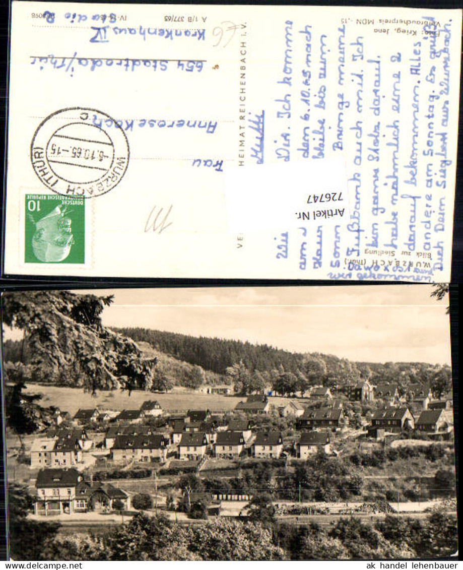 726747 Wurzbach Thüringen Siedlung