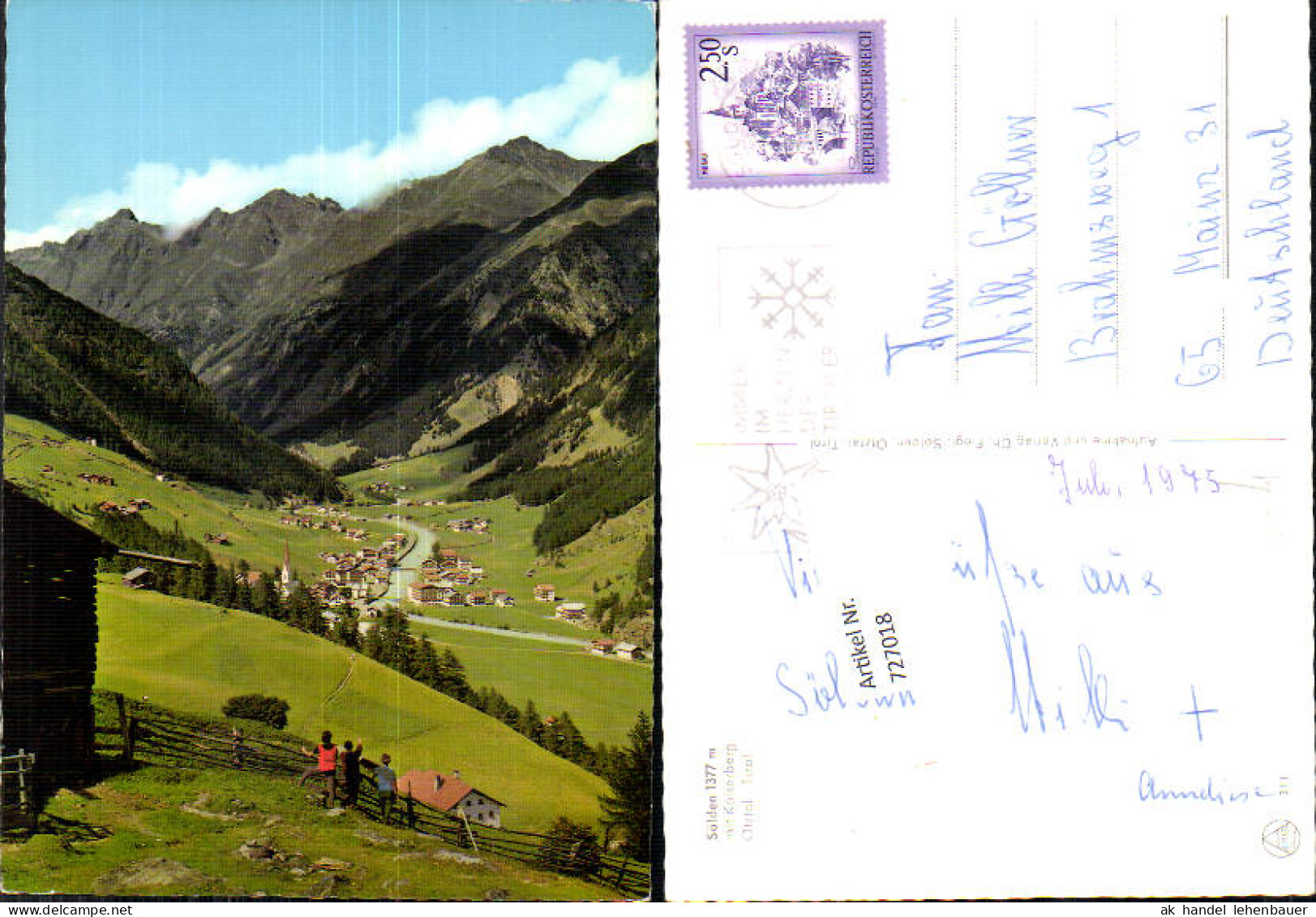727018 Sölden Kaiserberg Sölden Bez. Imst