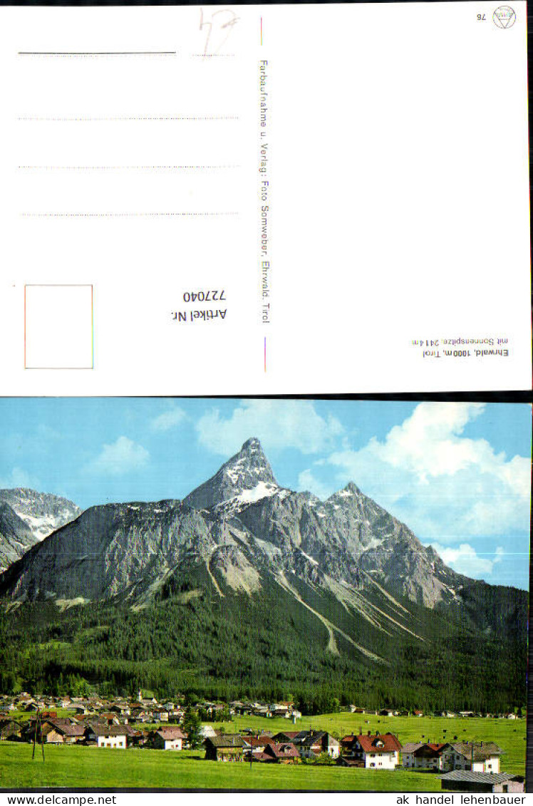 727040 Ehrwald Sonnenspitze Gemeinde Ehrwald Bez. Reutte