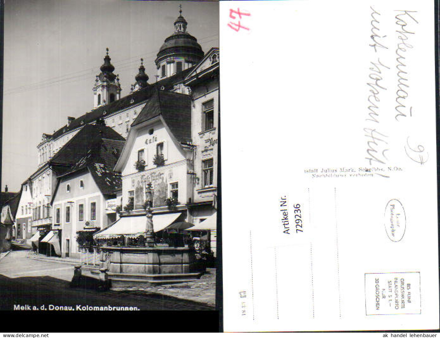 729236 Foto AK Melk Kolomanbrunnen Bez. Melk