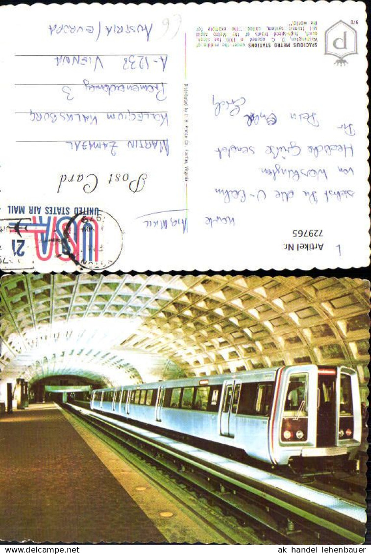 729765 Spacious Metro Stations Washington D.C. Untergrundbahn USA