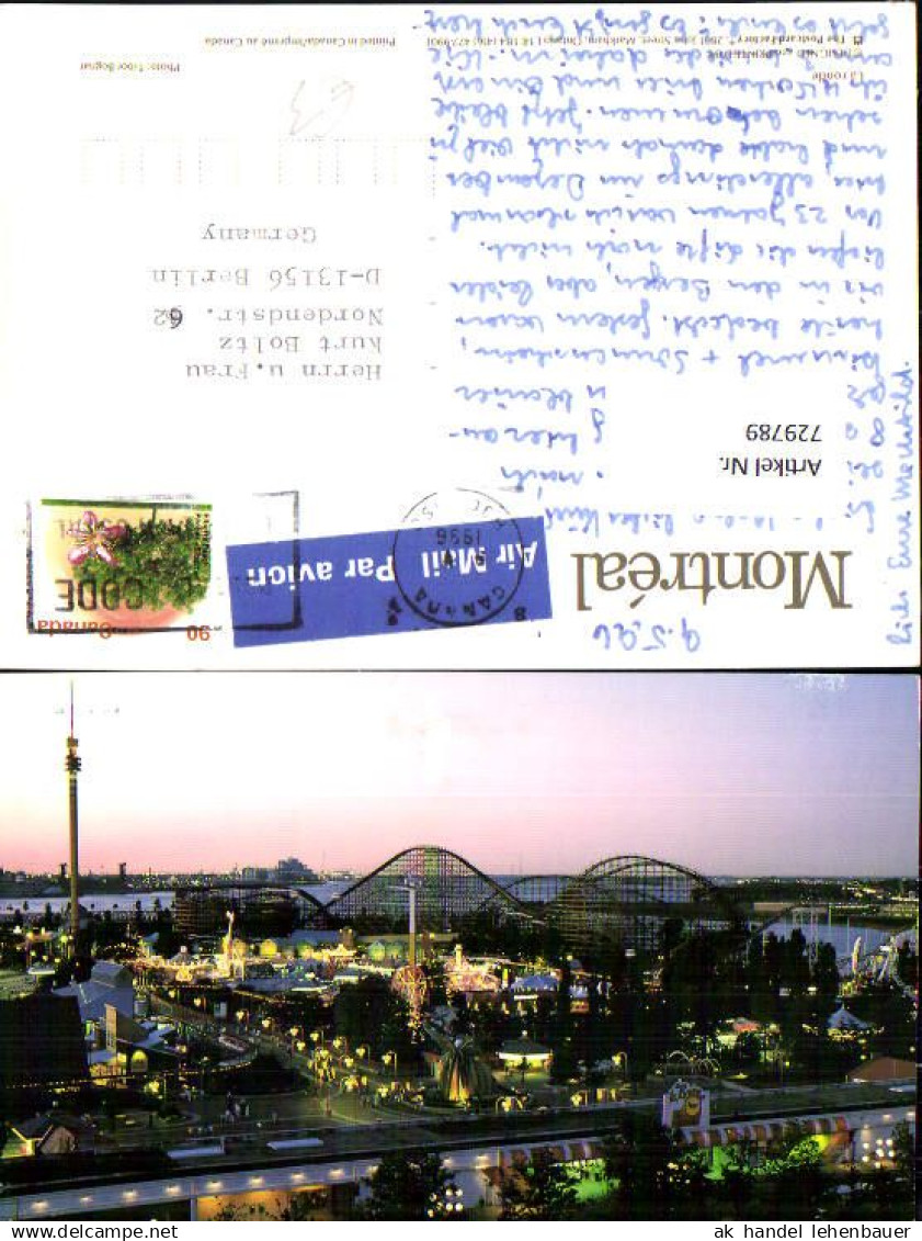 729789 Montreal La ronde Vergügungspark Achterbahn Canada