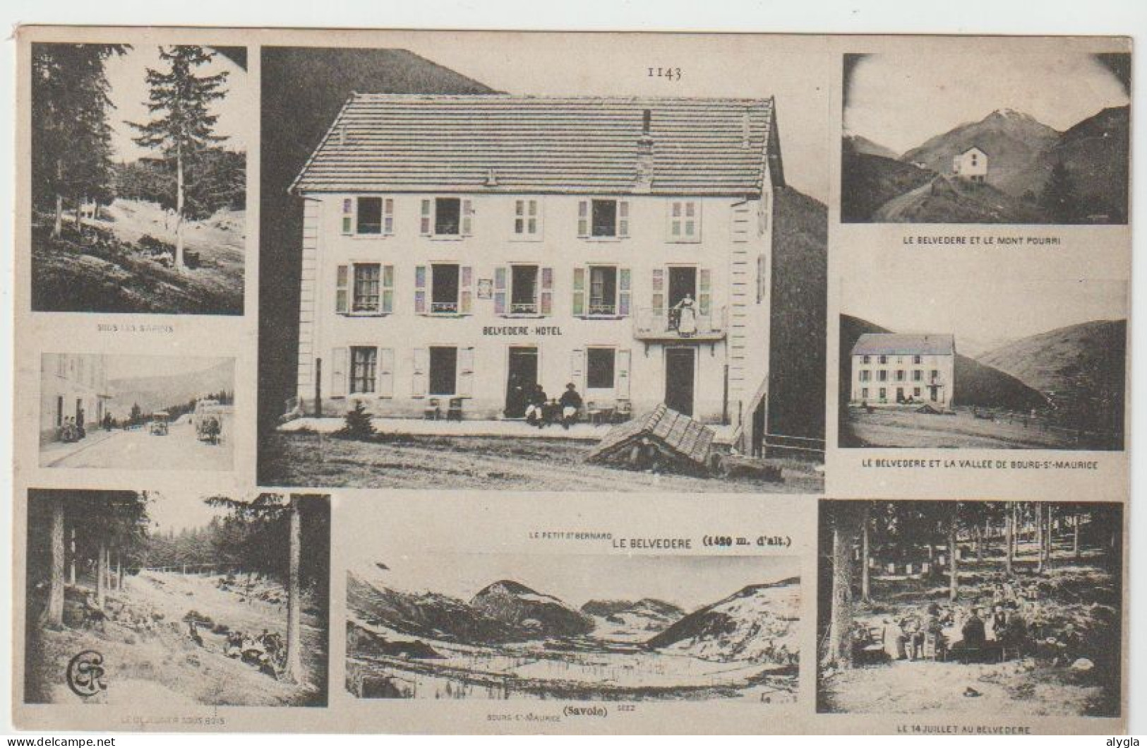 73 BOURG SAINT MAURICE - Hôtel Le Belvédère au dessus de SEEZ - route du Col du Petit Saint Bernard