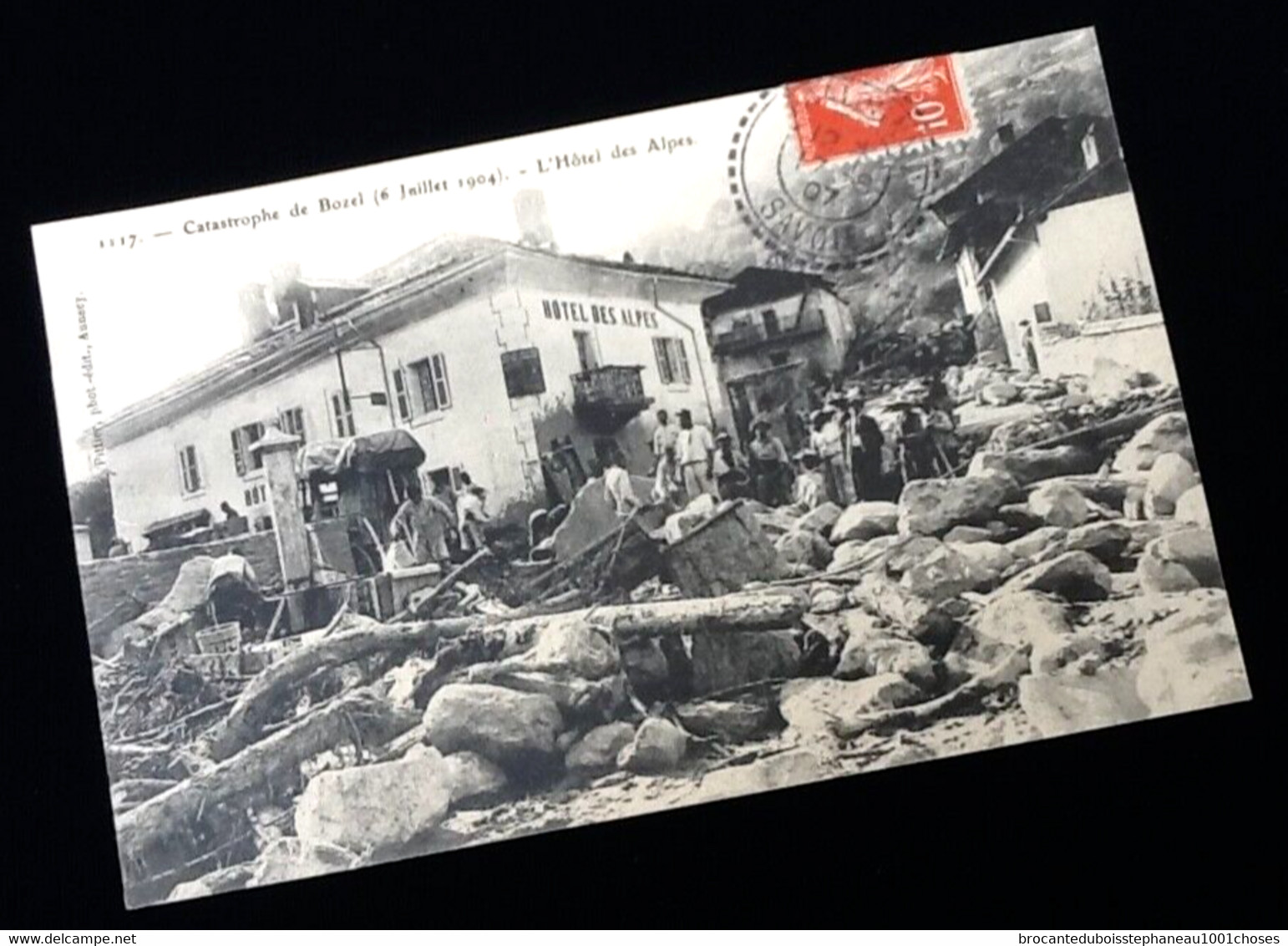 73  Bozel L' hôtel des Alpes Catastrophe du 6 Juillet 1904