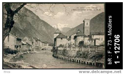 73 Moûtiers - 18. MOUTIERS (Savoie) L'Isère et l'Ancien Evéché - eveche l'isere pont - cpa -  /  D73D  K28422K  C28274C