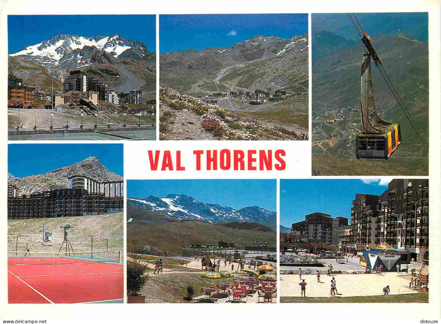73 - Val Thorens - Multivues - Tennis - Télécabine - CPM - Voir Scans Recto-Verso